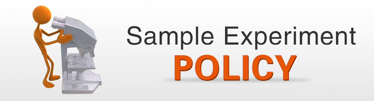 د نمونې تجربې پالیسي