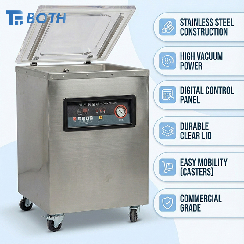 01 Automatic Professional Singledouble Chamber Vegetables Food Bag Tea Coffee Meat Fish Vacuum Packaging Machine
